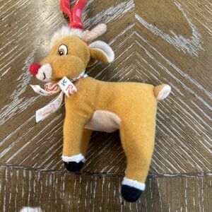 Rudolph The Red Nosed Reindeer 1999,‎ 4 1/4 inch Plush, Stuffed Figure, Clip